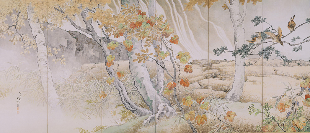 Autumn Valley. Ikegami Shuho. Taisho era, 1915