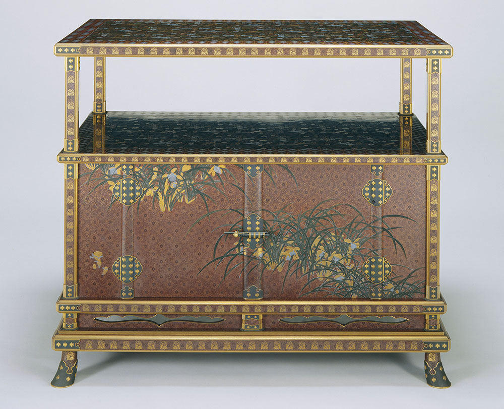 Cabinet with Flowering Plants of Spring Arai Hanjuro, Kawanobe Itcho, and others.