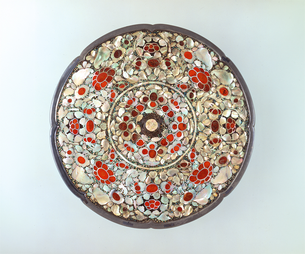 Eight-Lobed Mirror with Mother-of-Pearl Inlay (North Section 42-7), China, Tang dynasty, 8th century, Shōsōin