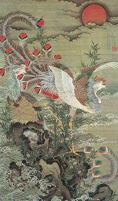 旭日鳳凰図の画像