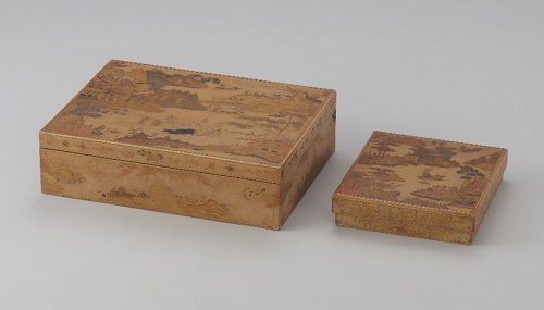 琉球塗料紙箱・硯箱の画像