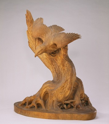 松樹鷹置物の画像