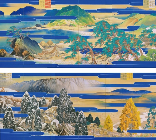 主基地方風俗歌屏風の画像