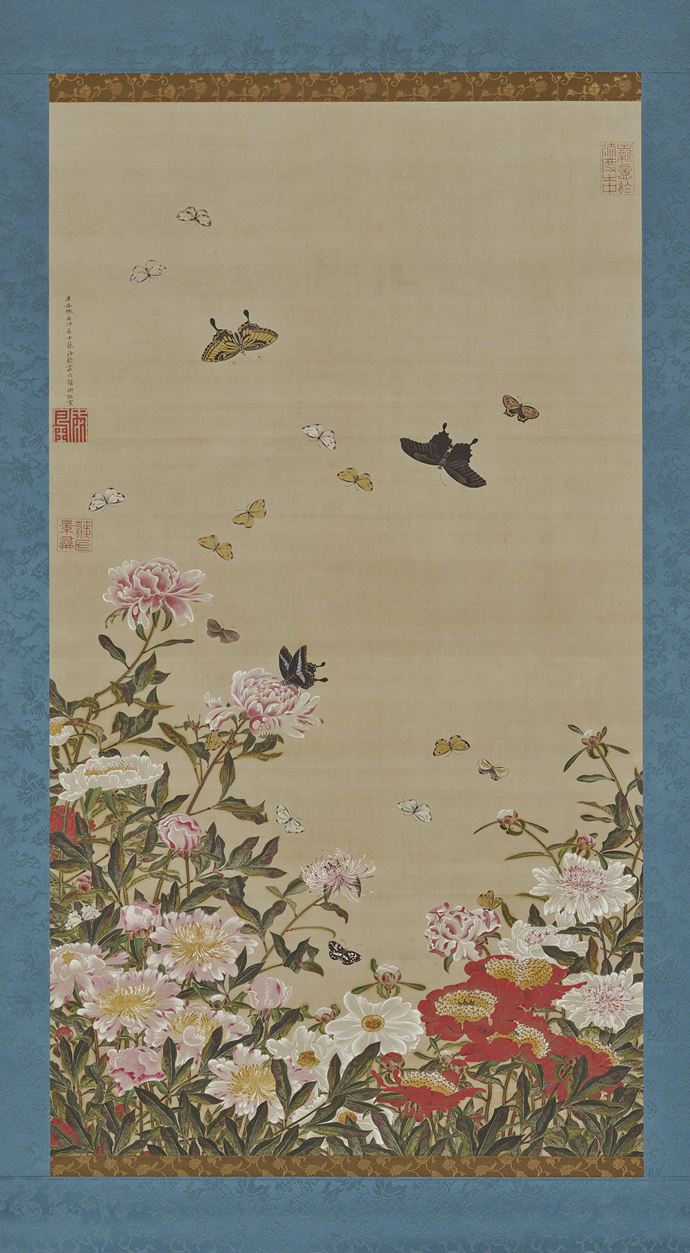 【高精細複製品】 《動植綵絵のうち芍薬群蝶図》　制作：キヤノン株式会社(2026年) ［展示期間：4/17～5/1］　皇居三の丸尚蔵館収蔵